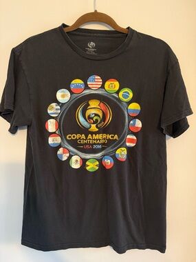 Copa America Centenario 2016 Men's Black Graphic T-Shirt